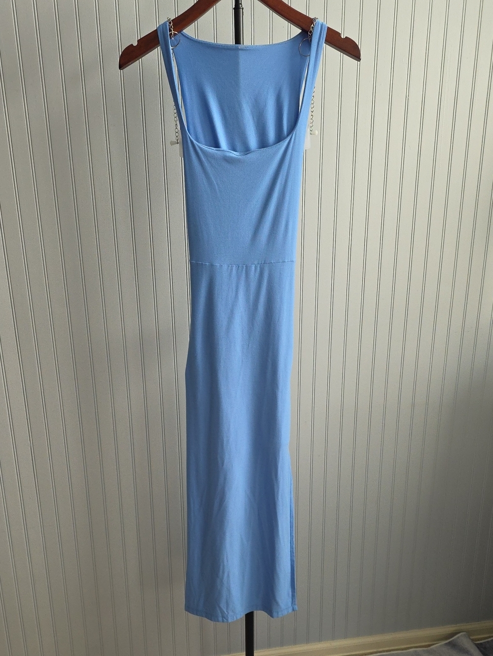 Beyond Yoga Sky Blue Midi Slip Dress